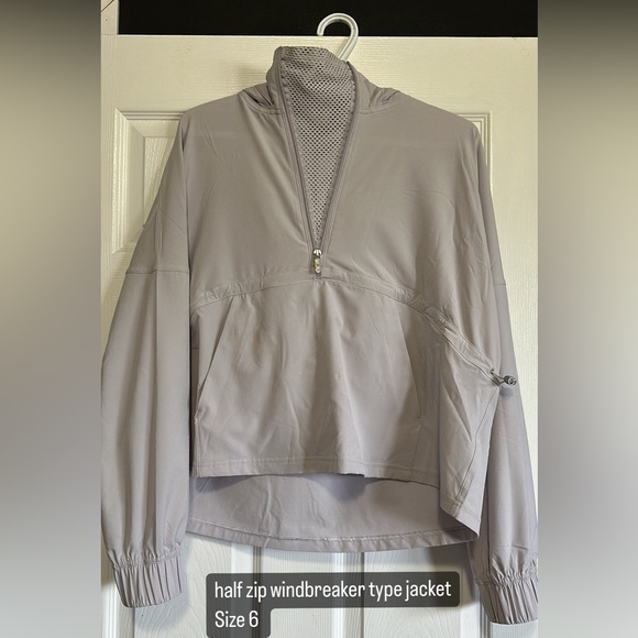 Lululemon half zip, size 6, windbreaker material - Picture 1 of 1